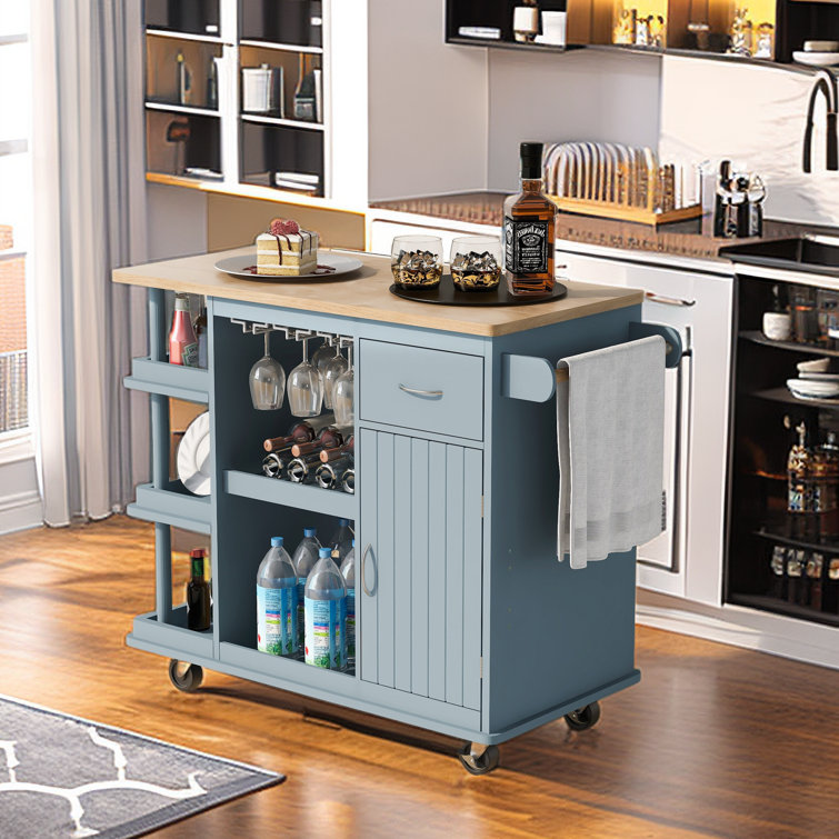 Mariany Solid Wood Kitchen Cart